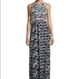 Nicole Miller Artelier Hand Painted Mosaic Gown